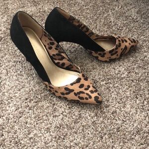 Leopard Suede Pumps